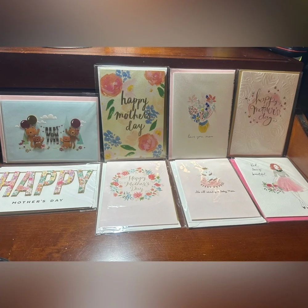 Hallmark Signature Mothers Day Cards 8 Lot